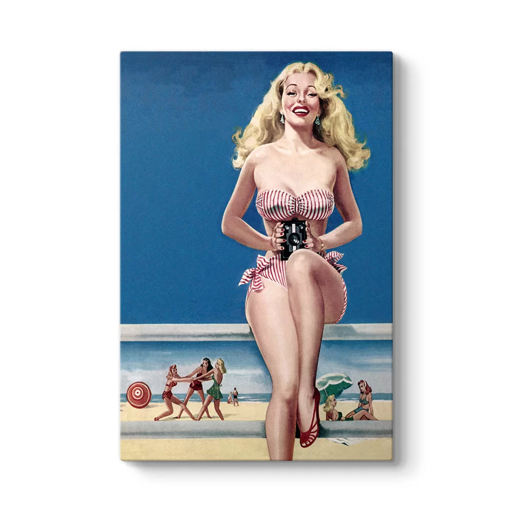 Pin Up Girl Sahil Tablosu - Model 2